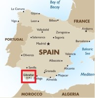 gibraltar-Ort-Karte